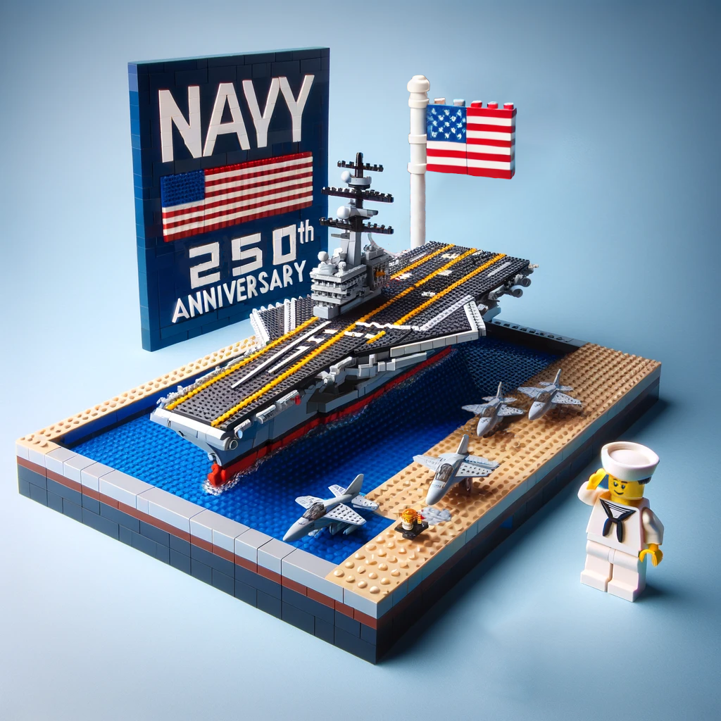U.S. Military 250th Anniversary Building Blocks